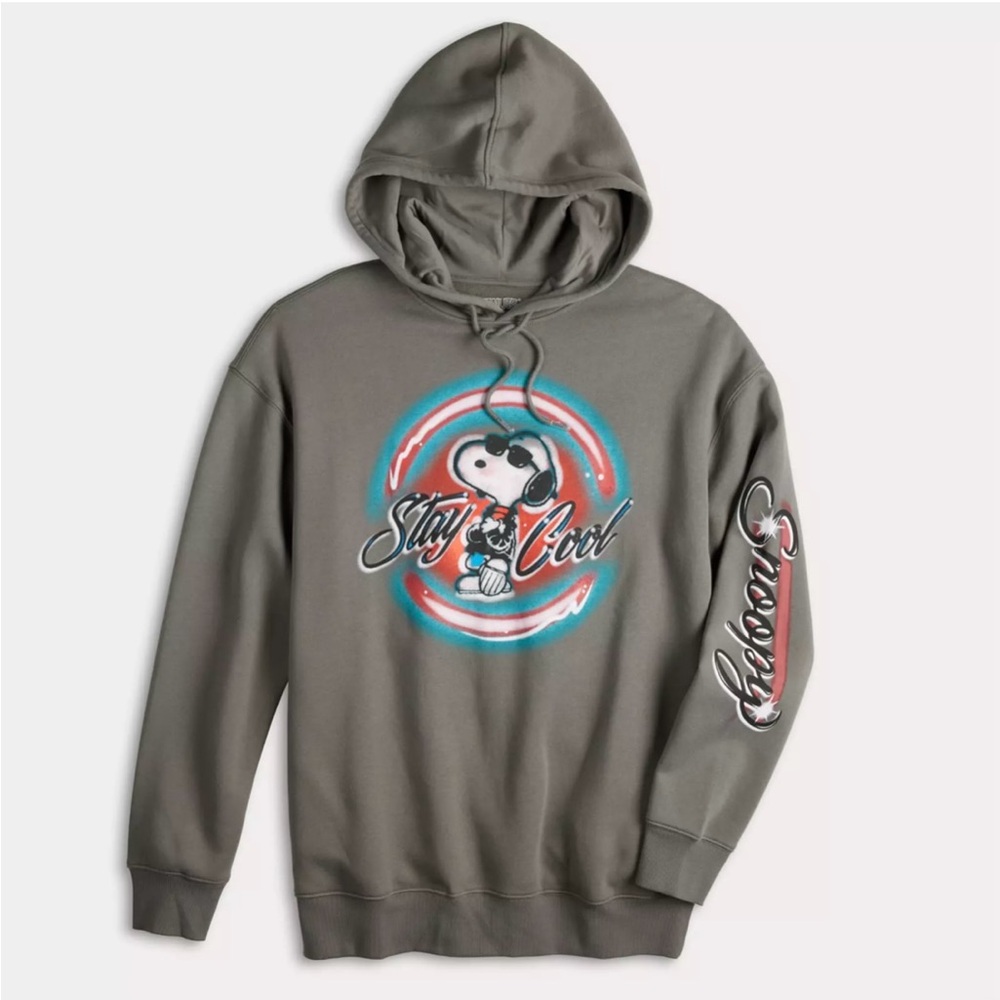 😎 Peanuts "Stay Cool" Graphic Hoodie, size M, NWT